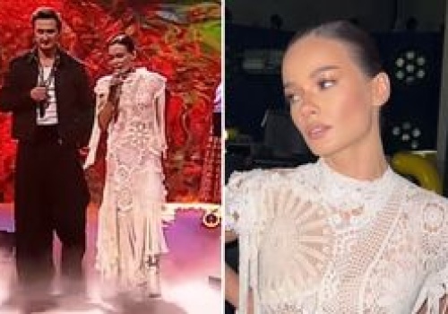 Natalia Szroeder w białej koronce na jubileuszu Zakopower. Ściągnęła na siebie oczy wszystkich