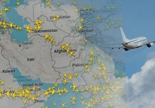 Puste plamy na lotniczej mapie. Tak zmieniano trasy na Bliskim Wchodzie