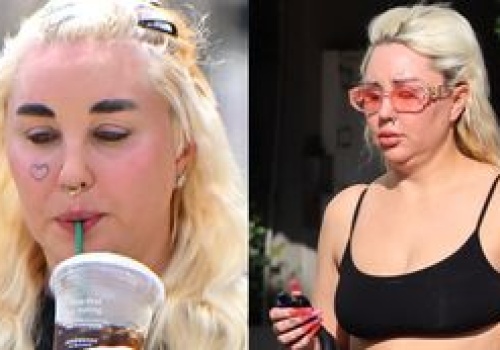 Odchudzona lekiem na cukrzycę Amanda Bynes w sportowym staniku i z UKOCHANYM u boku maszeruje po Los Angeles (FOTO)