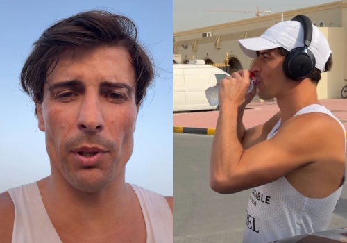 Karaś chciał pobić rekord Guinnessa. Przerwał bieg przez ataki na Bliskim Wschodzie