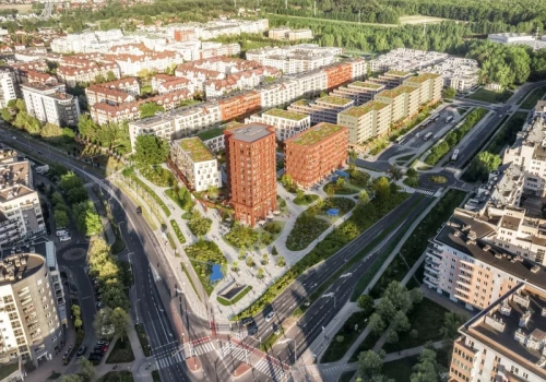 Dogęszczanie przy stacji metra Kabaty. Projekt WWAA przekształci teren po Tesco w miejski kwartał