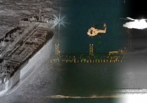 Belgijskie siły specjalne w akcji na morzu. Tankowiec Rosji przejęty