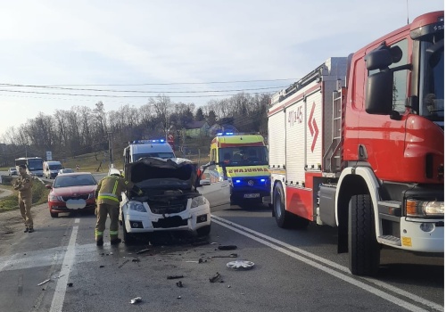 Wypadek w Tymowej. Są poszkodowani