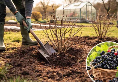 Zakop pod porzeczką w marcu. Latem nie nadążysz zbierać owoców