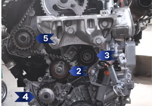 Pompa wody jako element układu  rozrządu – zasady serwisowe