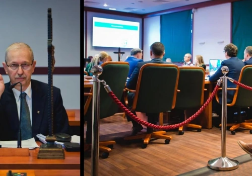 Radny Wierzbicki dba o krzyż, bezpieczeństwo i higienę pracy na sesji