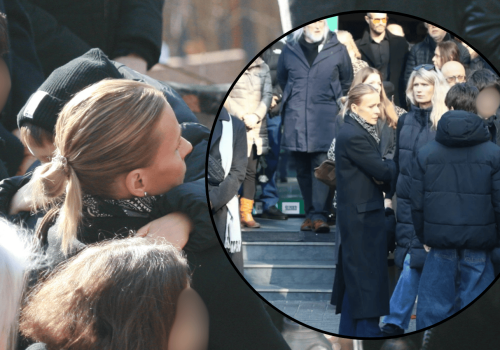 Poruszające sceny na pogrzebie Mirosława Krawczyka. Aneta Zając nie była sama. Kim jest to dziecko?