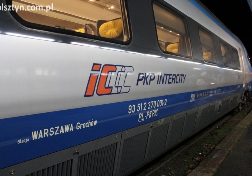 Nowy pociąg do Olsztyna i objazdy. Co zmieni wiosenna korekta rozkładu PKP Intercity?