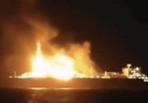 Rosyjski tankowiec płonie na Morzu Śródziemnym. To nie Iran