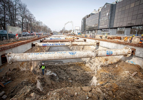 Tramwajem pod Dworzec Zachodni. Postępy prac w pierwszym takim tunelu