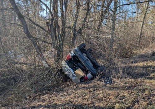 Wypadek w Krojantach. Kierowca wyprzedzał przy skrzyżowaniu