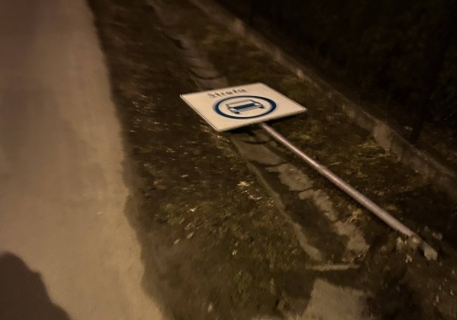 Kolejne znaki SCT zostały zniszczone. „Chyba nie myślicie że spoczęliśmy na laurach”