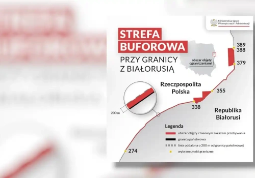 Strefa buforowa na granicy z Białorusią przedłużona. MSWiA wydało nowe rozporządzenie
