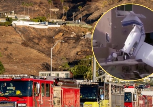 Chwile grozy w Stanach Zjednoczonych. Samolot runął na dom