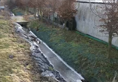 Nielegalny zrzut ścieków w Barczewie. Policja i WIOŚ badają sprawę