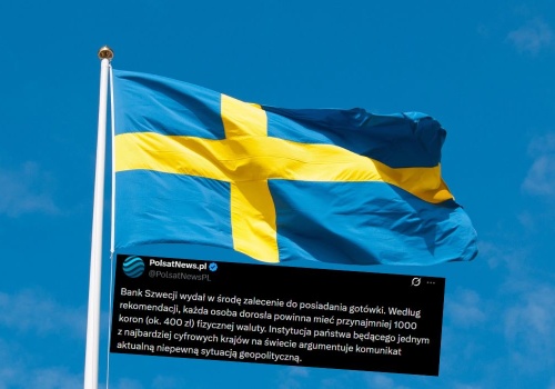 Szwecja: rząd zalecił obywatelom, żeby ze względów bezpieczeństwa mieć w domu zapas gotówki