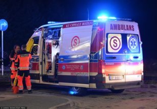 Pożar karetki pogotowia na A4. W środku pacjent
