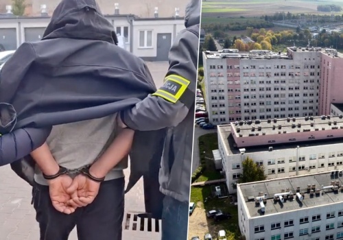 Kobieta nakryła go w szpitalnej toalecie. Myślał, że wszystko skasował