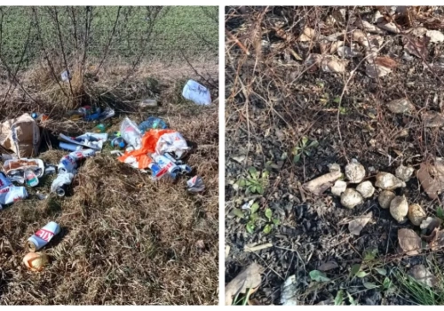 Wiosna odsłoniła problem śmieci w Wysokiem Mazowieckiem