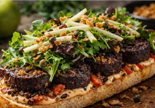 Prawdziwa uczta dla podniebienia. Kanapka z kaszanką rzemieślniczą od Mateusza Gesslera