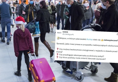 UOKiK przypomina, że turysta może zrezygnować z wyjazdu w rejony zagrożone wojną i odzyskać pieniądze