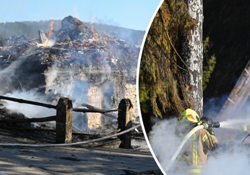 Groźny pożar w Bieszczadach. Drewniana willa stanęła w ogniu