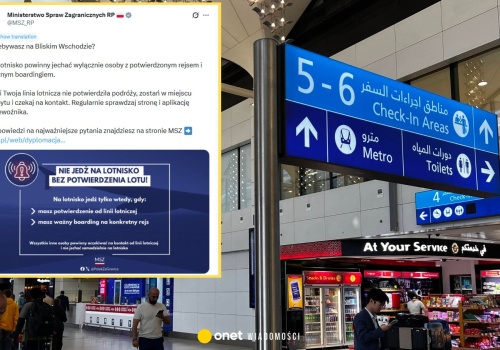 Polacy utknęli na Bliskim Wschodzie. Nowy komunikat MSZ dla podróżnych