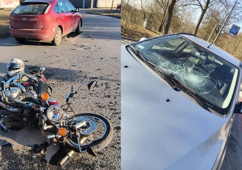 Jeden samochód potrącił rowerzystę, a drugi motocyklistę. Sobota grozy w Płocku