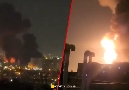 Kłęby dymu nad stolicą Iranu. Płonie rafineria na południu Teheranu