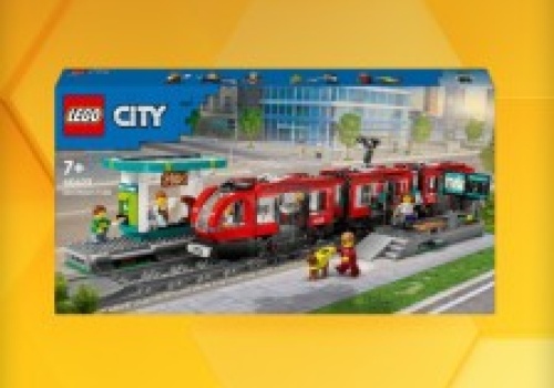 Zestaw LEGO City Tramwaj miejski ze stacją za 259 zł (cena kat. 389,99 zł) na Allegro