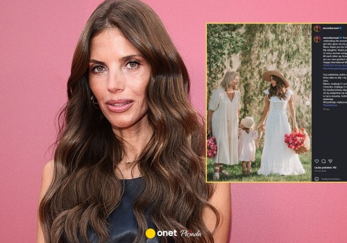 Weronika Rosati z mamą i córką. 