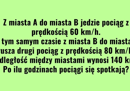 Zagadka dnia. Pokazuje, czy naprawdę rozumiesz matematykę. Mało kto wpada na to od razu