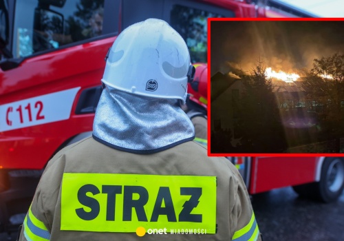 Pożar w Tychach. Ogień pojawił się w hotelu