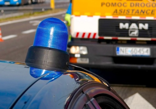 Awaria ciężarówki i utrudnienia na DK20