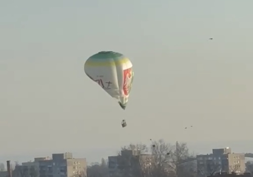 Zielona Góra. Balon spadł w okolicach ulicy Chrobrego
