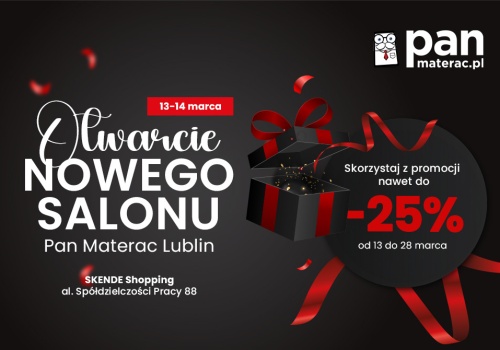 Wielkie otwarcie salonu Pan Materac w C.H. Skende Shopping!