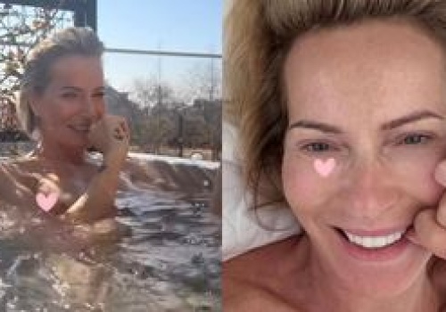 Łagodnie uśmiechnięta Paulina Smaszcz TOPLESS pławi się w jacuzzi (FOTO)