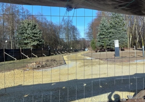 Aleja Żyrafy wciąż za ogrodzeniem. Rok od podpisania umowy, a prace nie są gotowe nawet w połowie