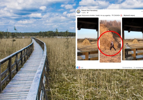Pokazali, co zrobił turysta w parku narodowym. 
