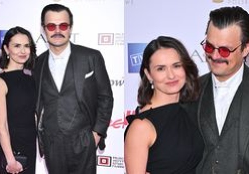 RZADKI WIDOK: Dawid Ogrodnik posyła uśmiechy na gali Orłów w towarzystwie ŻONY (ZDJĘCIA)