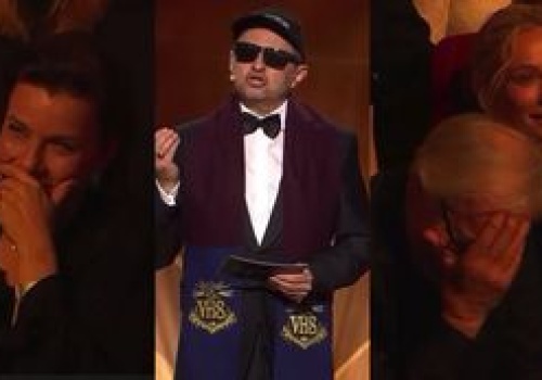 W trakcie rozdania Orłów przebrany za księdza, Andrzej Konopka 