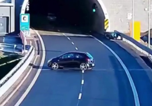 Sąd ukarał kierowcę za jazdę pod prąd na S1 przed tunelem