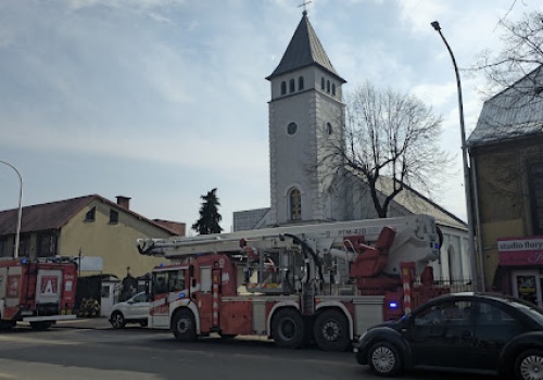 Fałszywy alarm w kościele garnizonowym. System zadziałał błyskawicznie