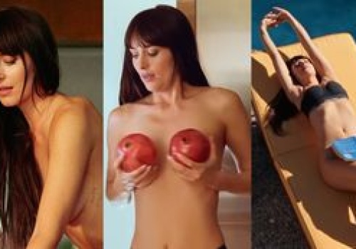 Schowana za granatami Dakota Johnson reklamuje bieliznę (ZDJĘCIA)