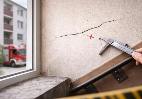 Alarm o „walących się budynkach”. Zgłoszenie o pękających ścianach
