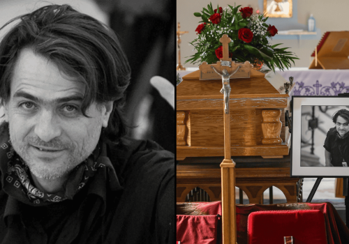 Znaczący gest na pogrzebie znanego dziennikarza. To pozostawiono przy trumnie