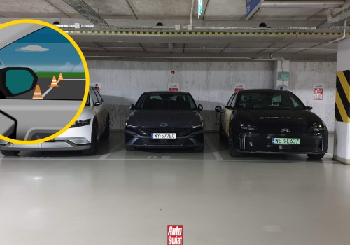 Ten sposób na parkowanie prostopadłe zawsze działa. Patrz na krawędź lusterka