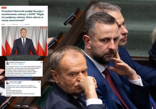 Histeria polityków koalicji Tuska po zawetowaniu SAFE!