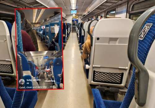 Włoch porównał podróż pociągiem w Polsce i w Japonii. Ponad 600 tys. wyświetleń