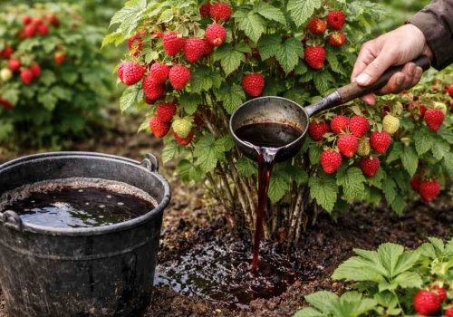Wzmocnij maliny w marcu tym specyfikiem. Owoców nie przejesz!